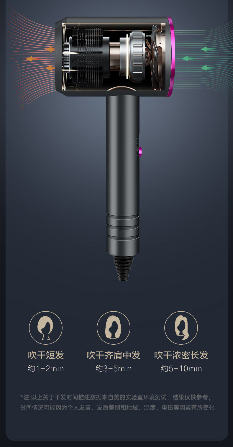 Hair Dryer Home Blue Light Negative Ion Hair Salon High Power Hair Dryer Dormitory Cold and Hot Air Hair Dryer Gift Cross Border