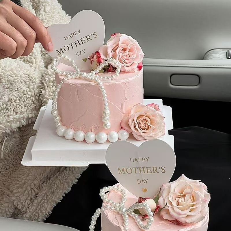 Wholesale bouquet bow jewelry imitation pearl cake decoration bow chain Valentine's Day accessories accessories decoration