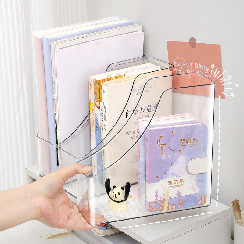 Document storage rack wholesale thickened transparent desktop a4 acrylic vertical office data file student finishing rack