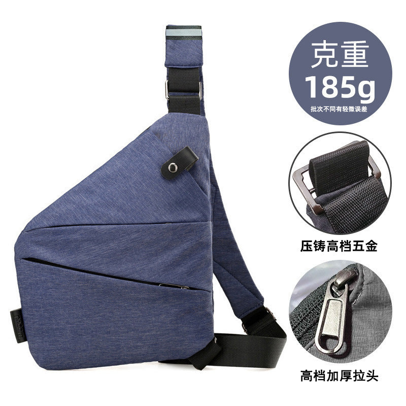 Chest Bag Men's Distinctive Shoulder Crossbody Bag Fashion Cross Bag Multifunctional Sports Fashion Underarm Bag Men's Chest Bag