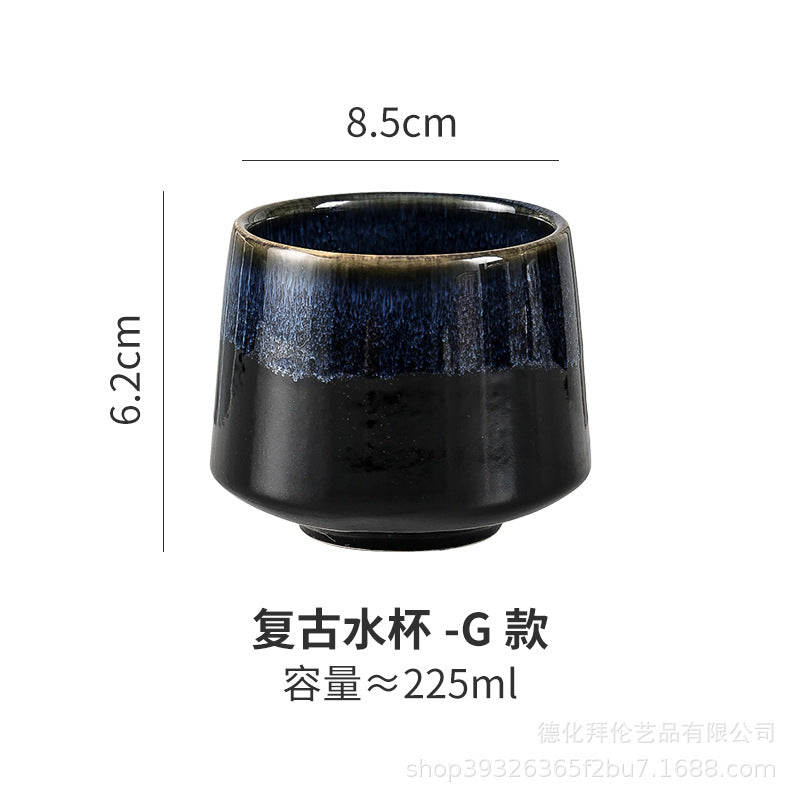 Japanese Style Kiln Change Matcha Tea Cup Creative Large Household Tea Cup Office Handy Coffee Cup Personalized Ceramic Cup