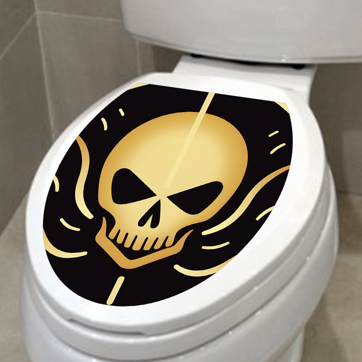 MT-WS1-6 foreign trade Halloween decorative toilet stickers personalized toilet bathroom toilet stickers wholesale