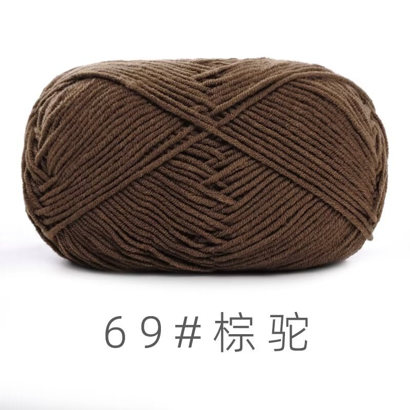 Su He 4-strand Milk Cotton Baby Wool Combed Cotton Fine Wool Hand Knitted Sweater Pure Cotton Baby Wool Ball