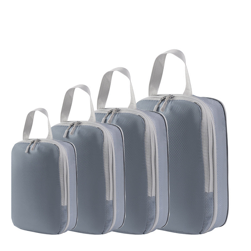 Travel Storage Bag Compression Bag Four-piece Set Travel Artifact Packaging Clothing Washing and Maternity Suitcase Organizing Bag