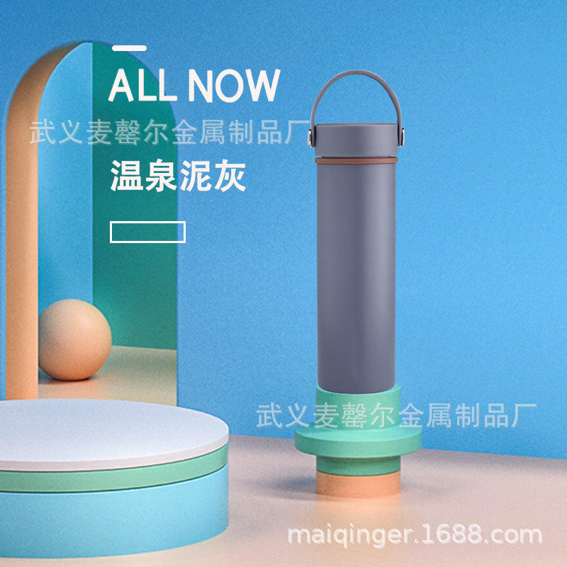 Real ceramic liner thermos cup with replaceable core vacuum three-layer bone china stainless steel cup business gift coffee cup