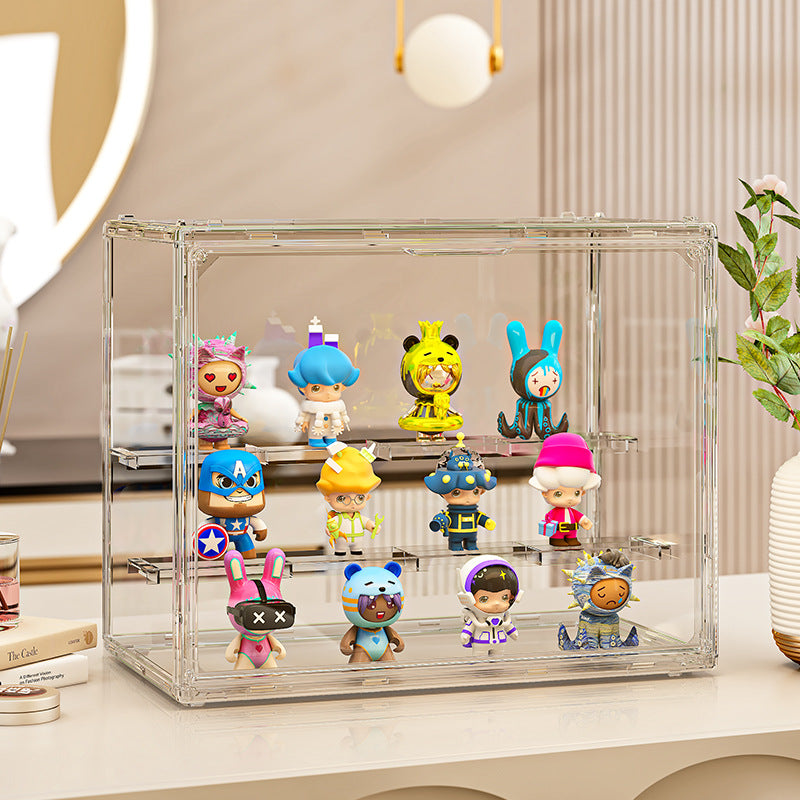 Handmade Transparent Storage Box Blind Box Storage Ornaments Bubble Mart Lego Doll Toy Doll Display