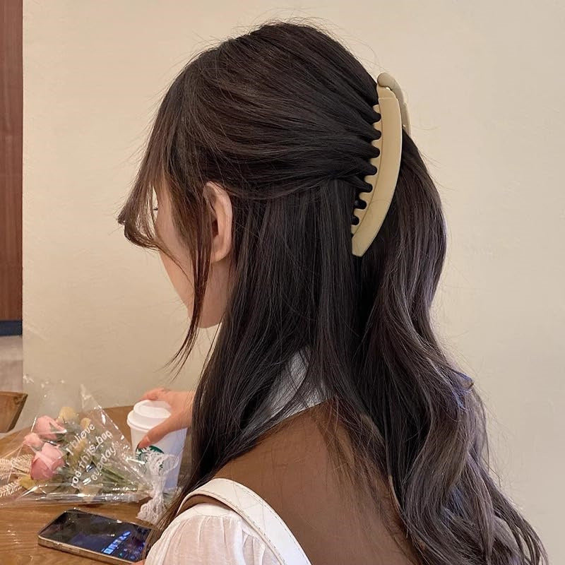 13cm Large Banana Clip Simple Vertical Hair Clip Elegant Hair Clip Ponytail Clip Back of the Head Grabber Wholesale