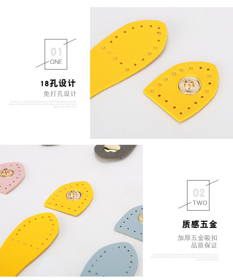 Multicolor leather buckle luggage hardware accessories diy handmade bag universal leather buckle buckle gourd shape