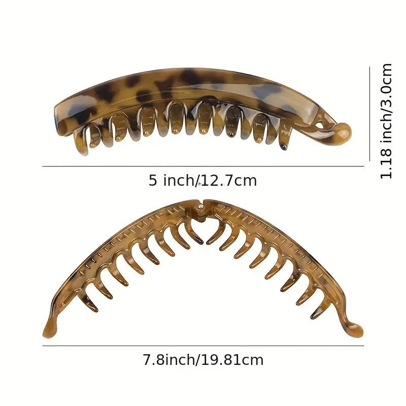 13cm Large Banana Clip Simple Vertical Hair Clip Elegant Hair Clip Ponytail Clip Back of the Head Grabber Wholesale