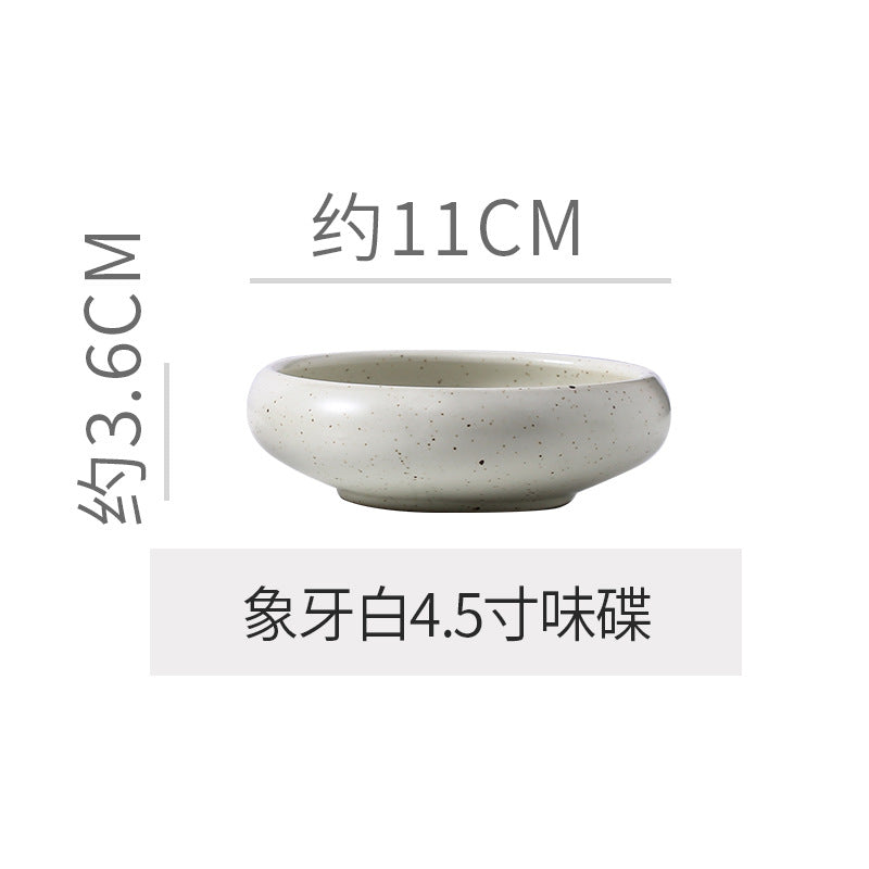 Retro Japanese Style Ceramic Bowl Creative Personality Household Rice Bowl Restaurant Special Snack Bowl Dessert Salad Bowl