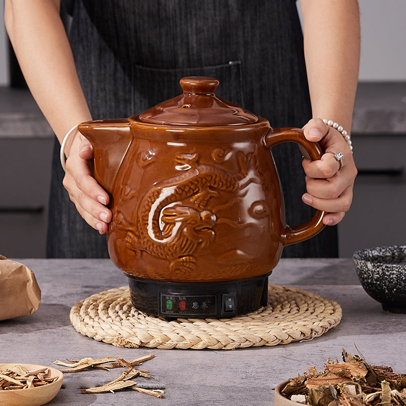 Factory wholesale decocting pot Chinese medicine pot automatic household Li Shizhen medicine pot plug-in decocting Chinese medicine casserole ceramic