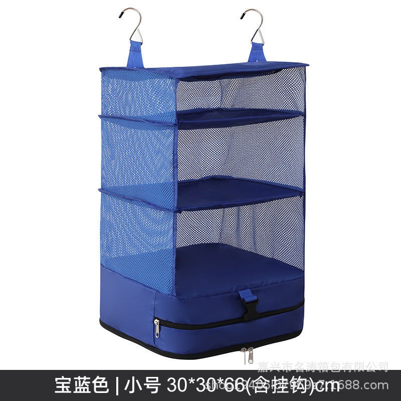 Hanging Bag Portable Storage Bag Wall-Mounted Space-Saving Travel Hanging Bag Wall-Mounted Travel Folding Wardrobe Storage