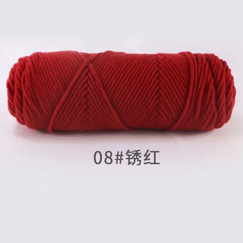 8 strands milk cotton eight strands lover cotton handmade diy material coated wool scarf hat hook shoes medium thick wool ball