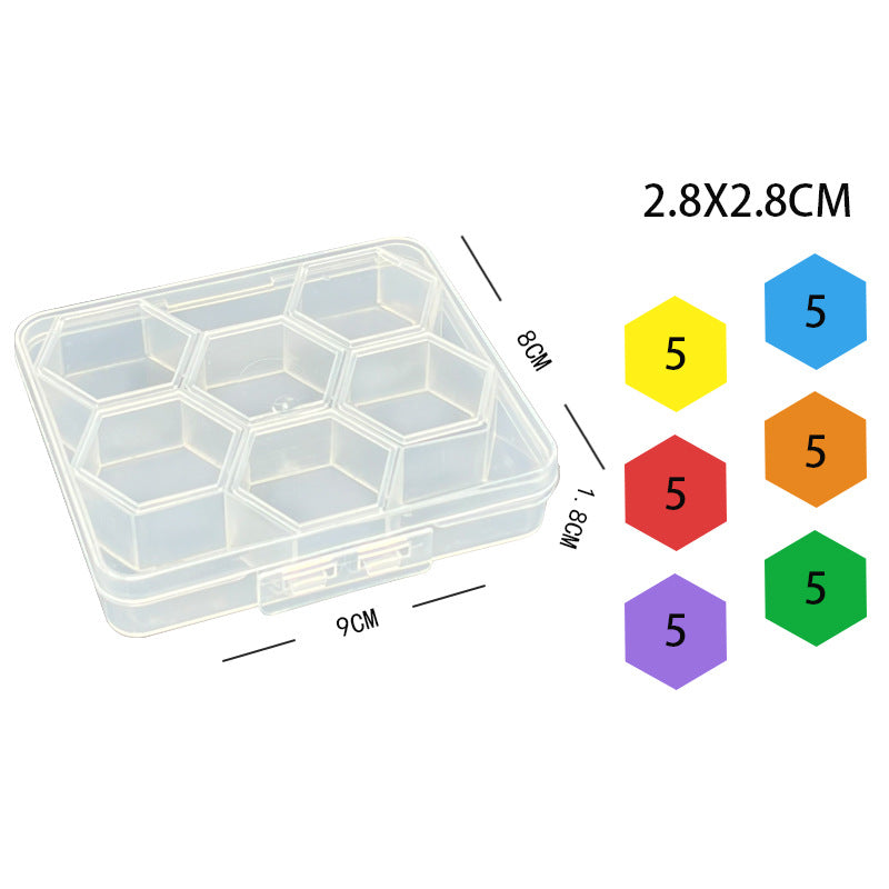 DIY new diamond dot drill silicone block square dot drill mud multi-color optional color box factory direct supply