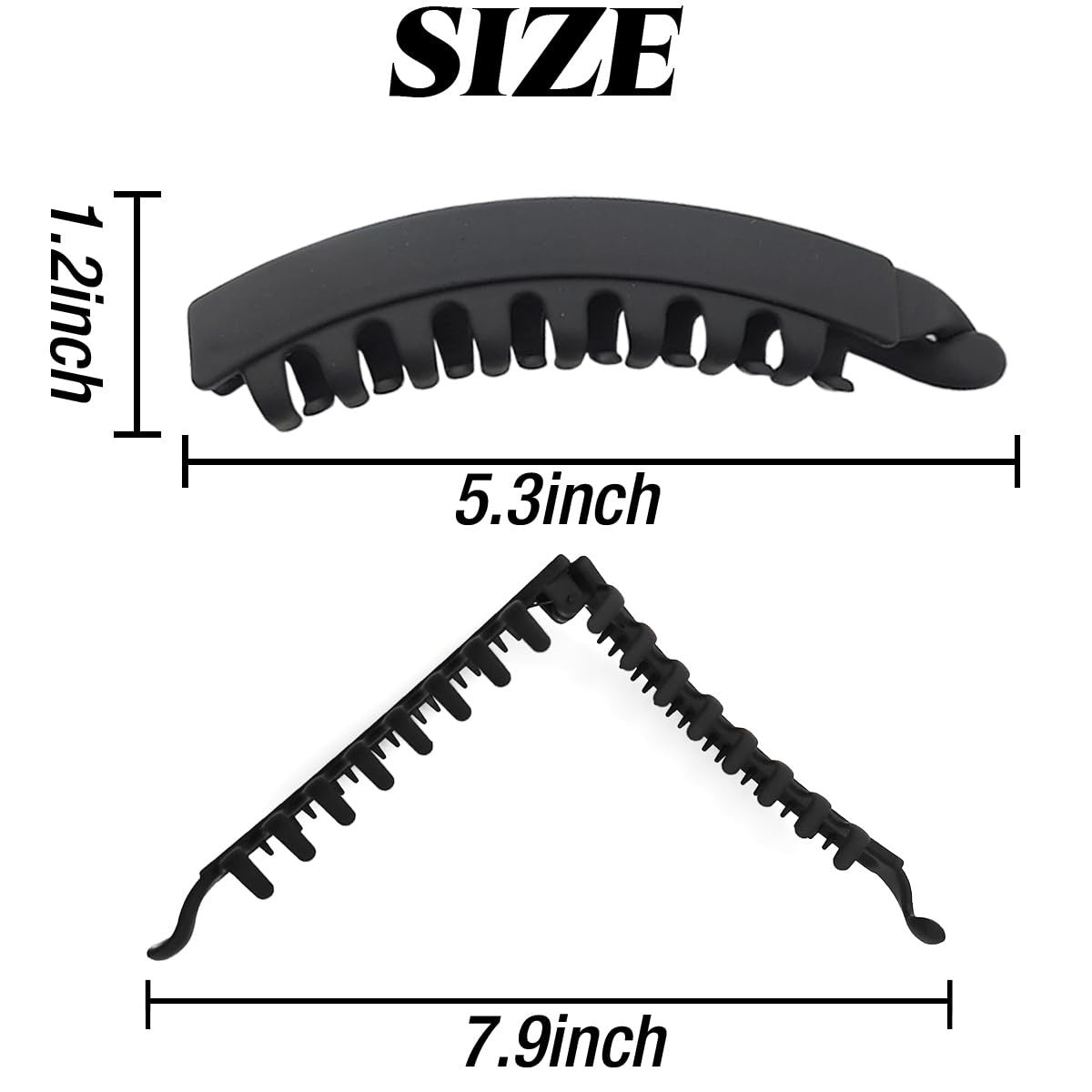 13cm Large Banana Clip Simple Vertical Hair Clip Elegant Hair Clip Ponytail Clip Back of the Head Grabber Wholesale