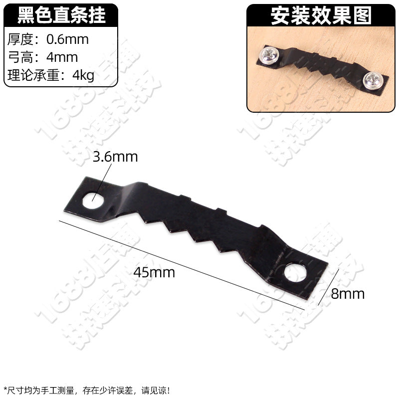 Photo frame hardware hook accessories decorative painting no mark nail billboard cross stitch picture frame horizontal and vertical dark hanging light hanging accessories