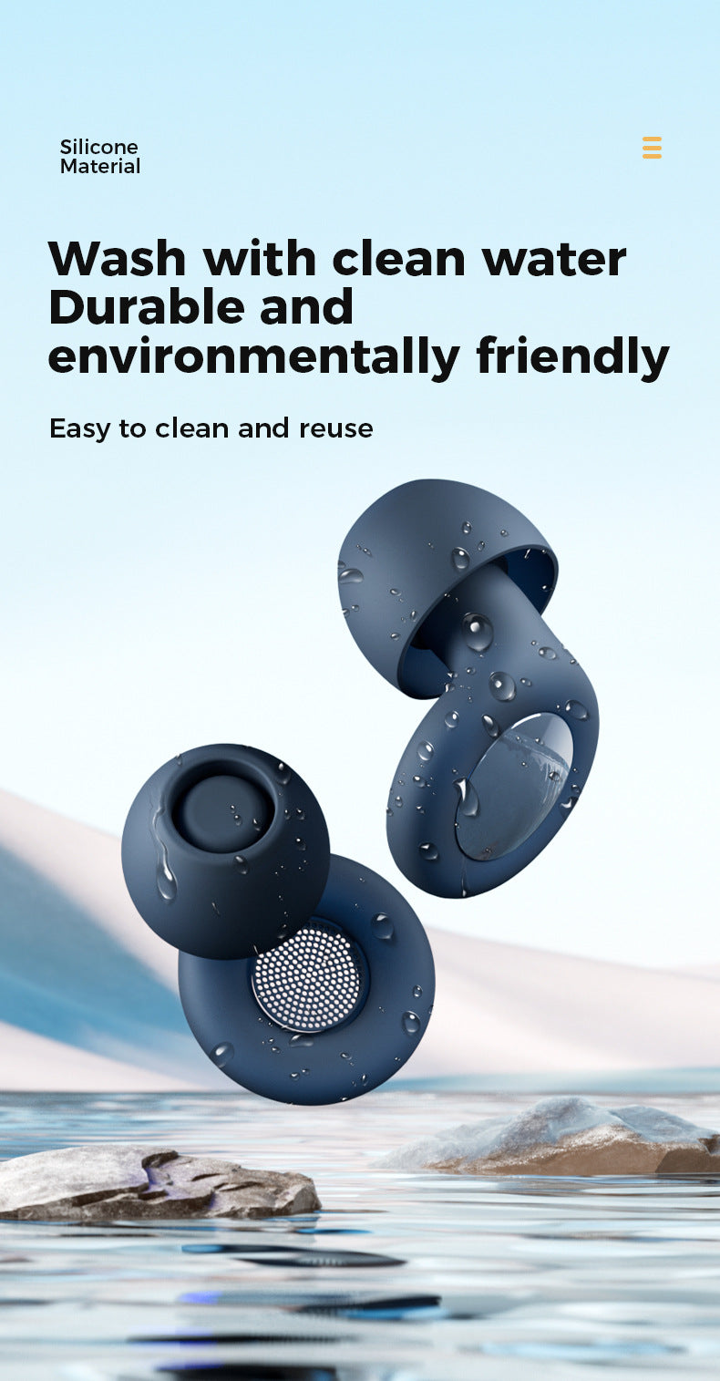 Silicone Earplugs for Sleep Noise Cancel Noise Reduction-Soundproof Reduce Disturbances -Quality loop Earplugs