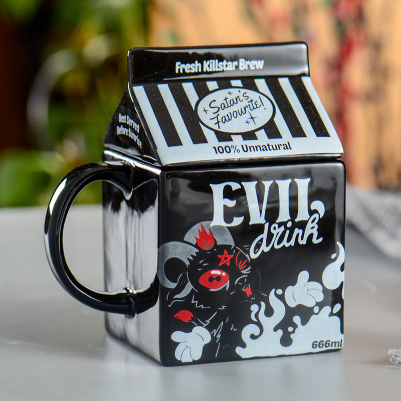 Factory Amazon popular Unicorn ceramic coffee cup funny Halloween cartoon mug student cute gift