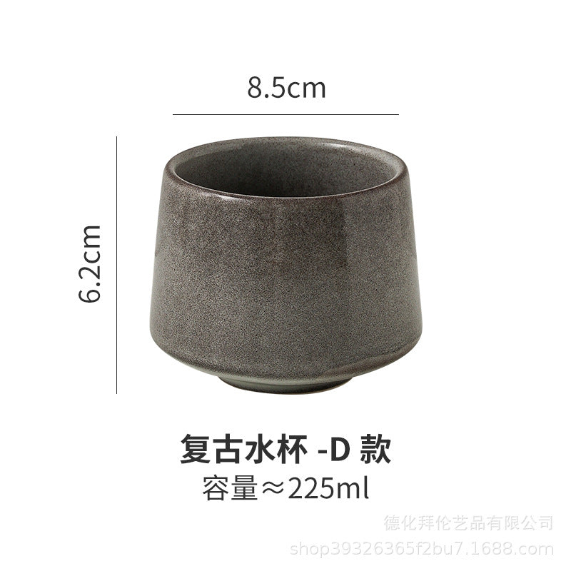 Japanese Style Kiln Change Matcha Tea Cup Creative Large Household Tea Cup Office Handy Coffee Cup Personalized Ceramic Cup