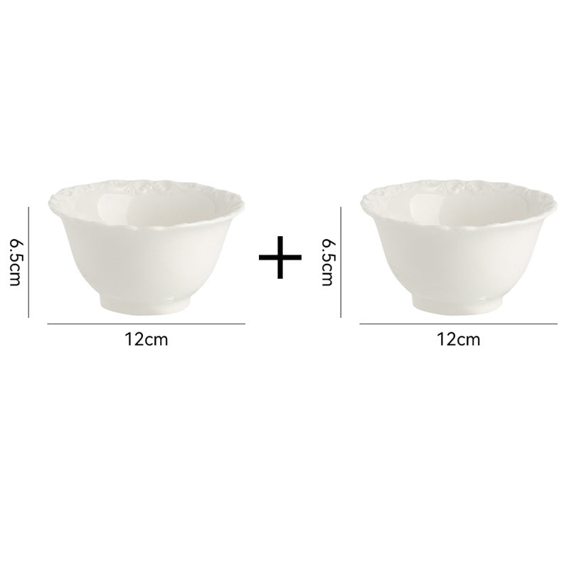 French ins style cream ceramic Western plate lace vintage dessert plate cream cake plate swing plate wholesale