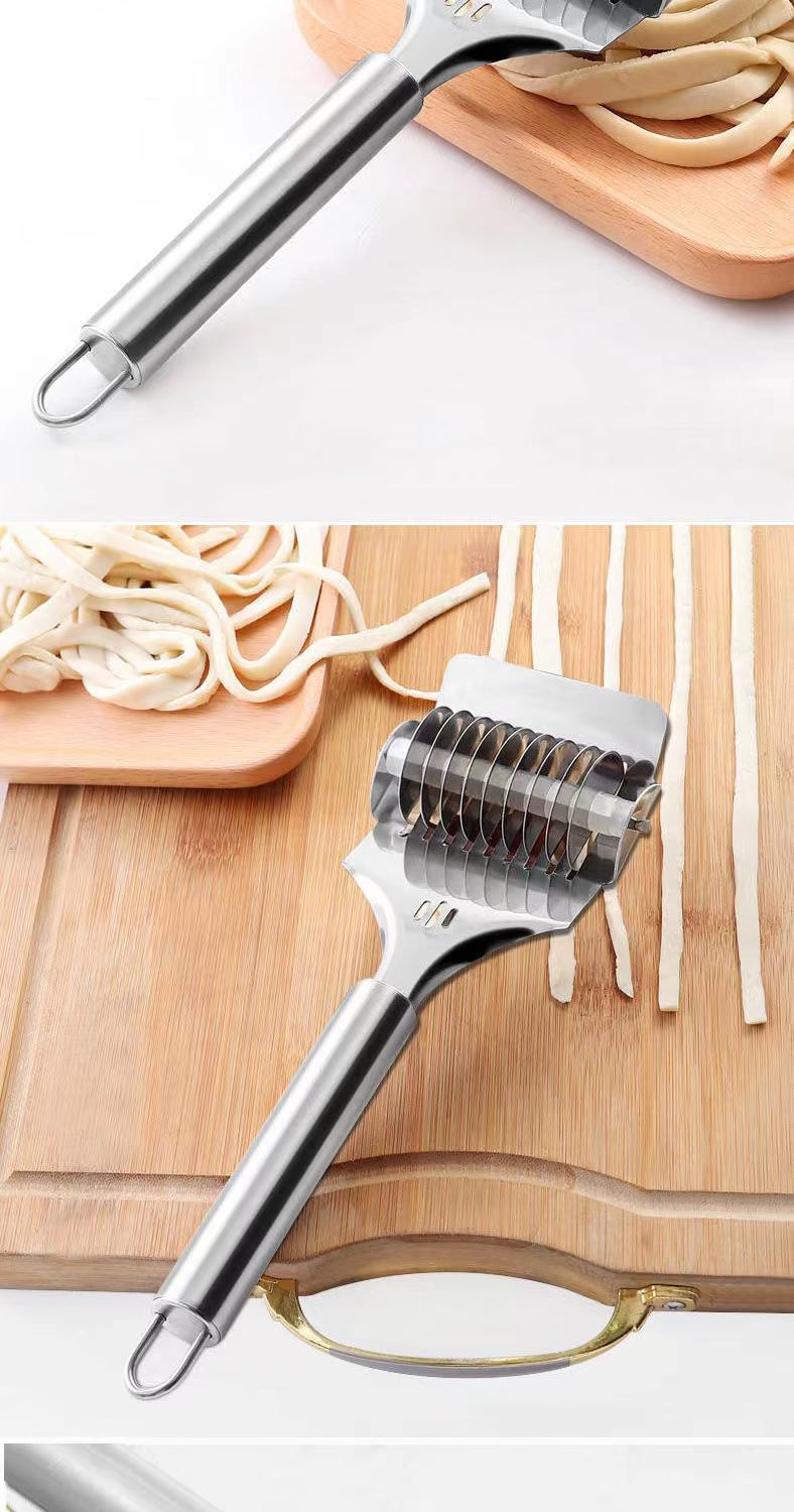 Rolling Noodles Knife Household Cutting Scallion Noodles New Roller Knife Noodles Cutting Knife Commercial Noodles Cutting Artifact