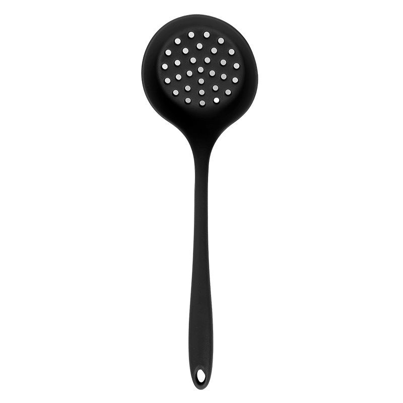 In-Stock Two-Color Silicone Kitchen Utensils, Kitchen Supplies That Won'T Damage Pots, Easy to Clean, Strainer, Soup Spoon, Spatula Set, Non-Stick Pan