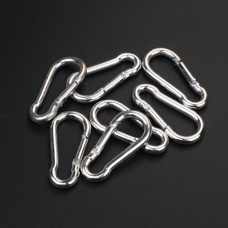 Safety Buckle, Climbing Buckle, Stainless Steel Lock, Spring Safety Ring, Outdoor Rock Climbing Accessories, Factory Direct Sales, Safety Hook