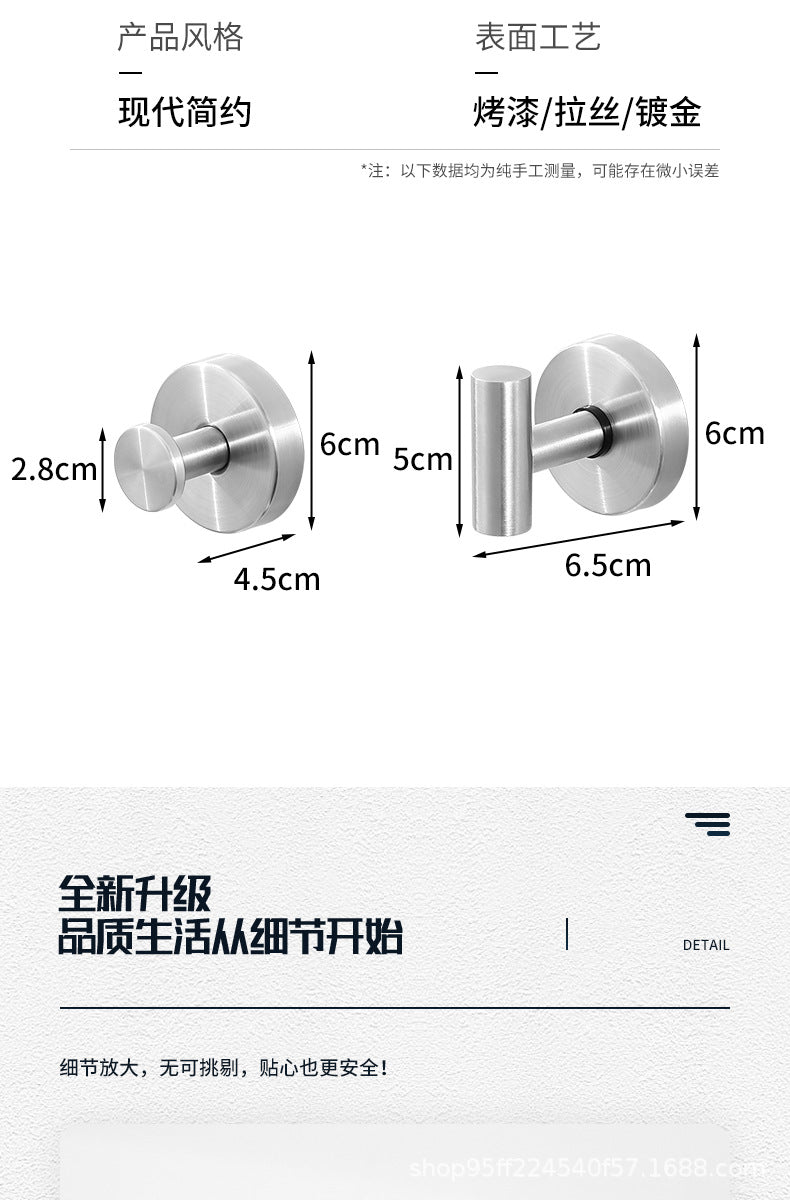 Cross-Border Stainless Steel Vacuum Suction Cup Hooks, No-Drill Bathroom Hooks, Kitchen Hooks, Towel Hooks, Clothes Hooks Wholesale