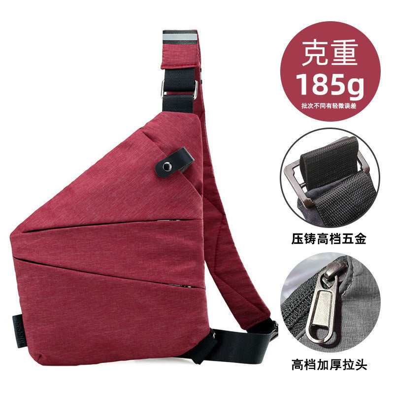 Chest Bag Men's Distinctive Shoulder Crossbody Bag Fashion Cross Bag Multifunctional Sports Fashion Underarm Bag Men's Chest Bag