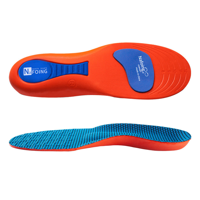 Sports Insoles, Summer Military Training Soft Soles, Shock-Absorbing Men's Sweat-Absorbing Insoles, Flat Arch Full Padded Heel Insoles Wholesale
