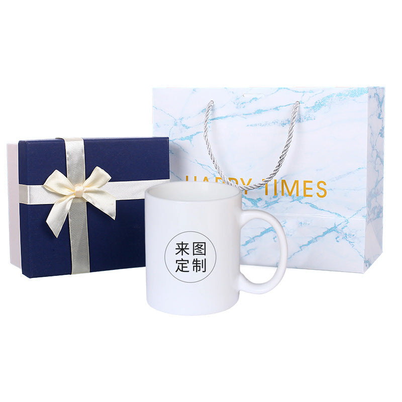 Heat Transfer Mug Holiday Commemorative Printing Photo White Cup logo Creative Ceramic Cup Making Advertising Printing Picture