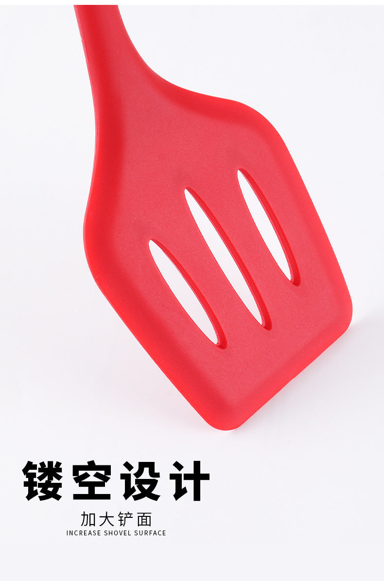 Cross-Border Kitchen Silicone Spatula Brush Egg Beater Silicone Kitchen Utensils 5-Piece Set Cooking Set Baking Tools