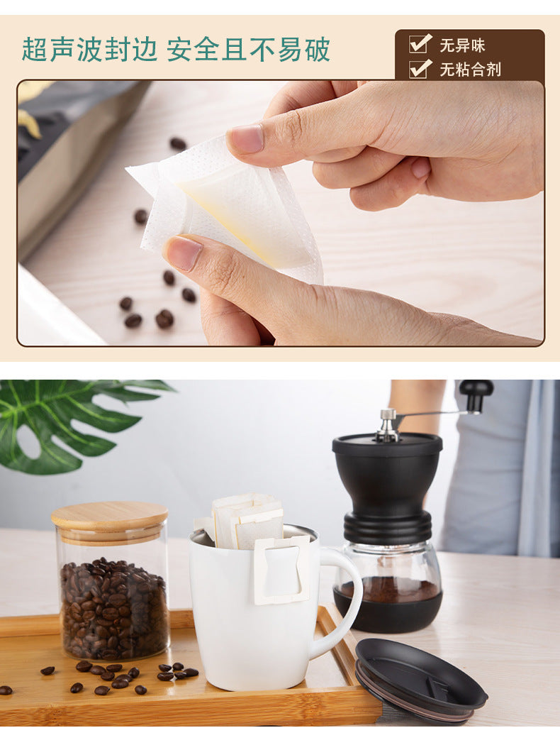 Coffee Filter Paper Hanging Ear Coffee Filter Bag Thickened Material Drip Filter Bag Disposable Hand-flush Portable Drip Coffee Bag
