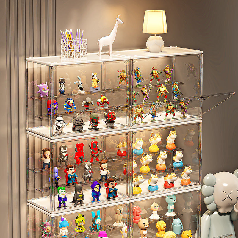 Handmade Transparent Storage Box Blind Box Storage Ornaments Bubble Mart Lego Doll Toy Doll Display