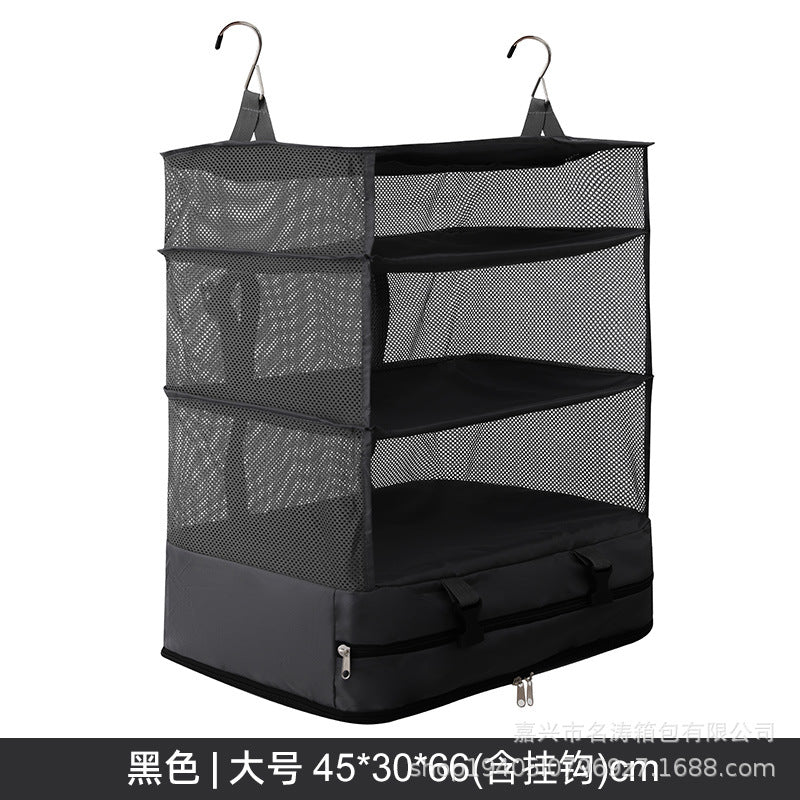 Hanging Bag Portable Storage Bag Wall-Mounted Space-Saving Travel Hanging Bag Wall-Mounted Travel Folding Wardrobe Storage