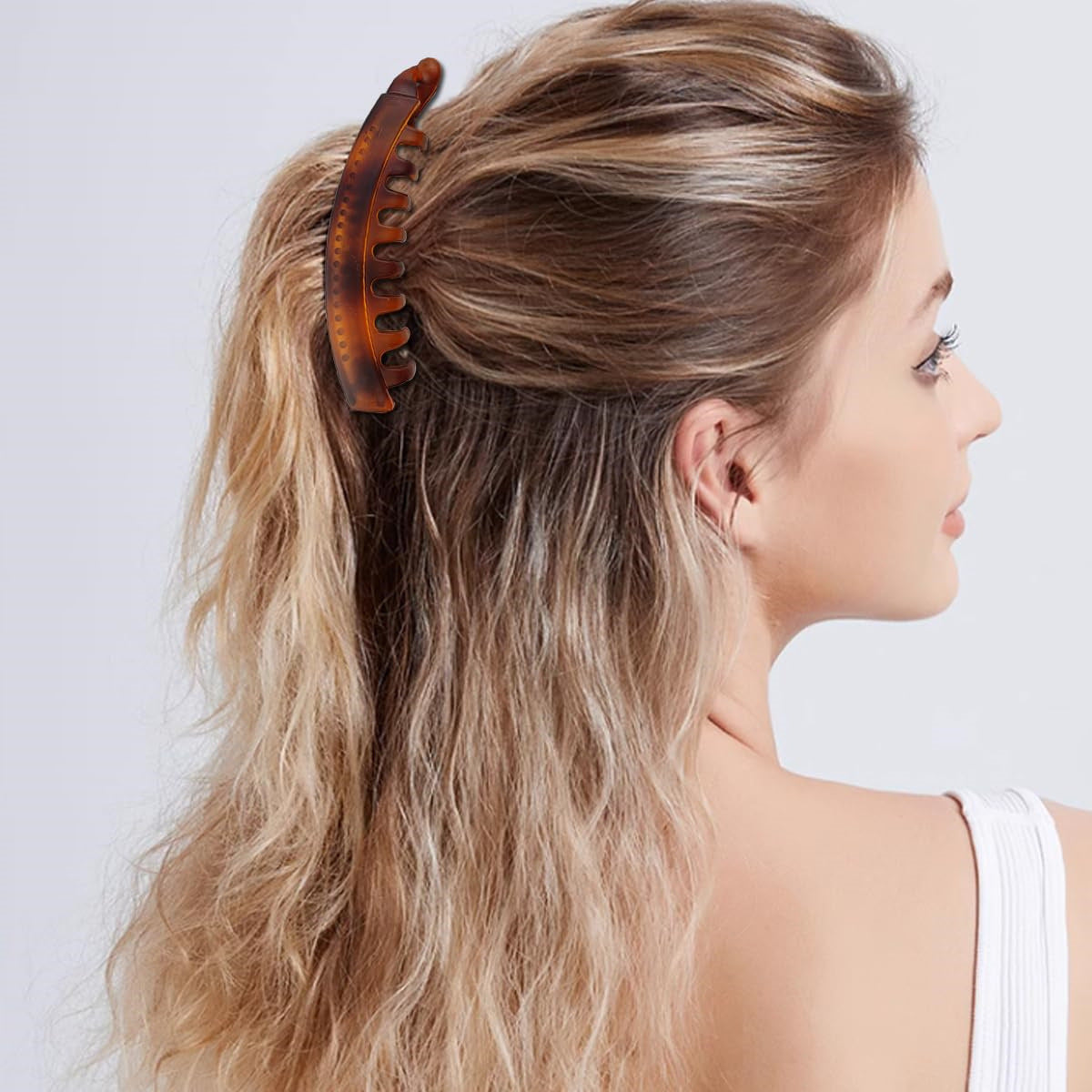 13cm Large Banana Clip Simple Vertical Hair Clip Elegant Hair Clip Ponytail Clip Back of the Head Grabber Wholesale