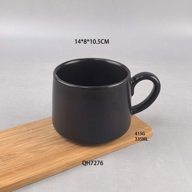 Solid Color Ceramic Mug Custom-made Cup Simple Nordic Style Ceramic Drinking Cup Milk Cup Breakfast Cup Coffee Cup