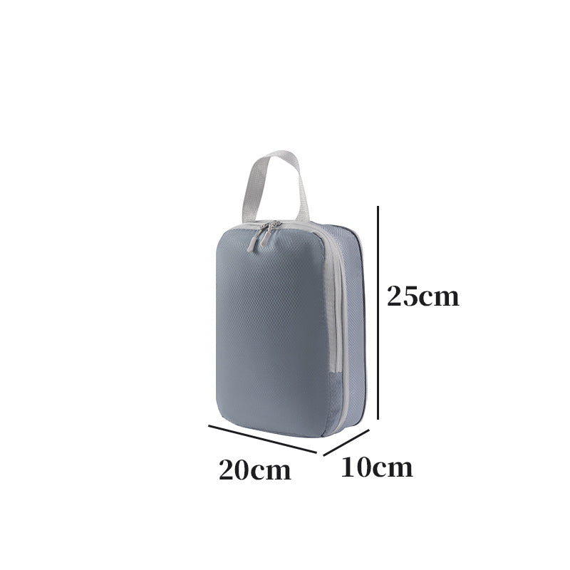 Travel Storage Bag Compression Bag Four-piece Set Travel Artifact Packaging Clothing Washing and Maternity Suitcase Organizing Bag