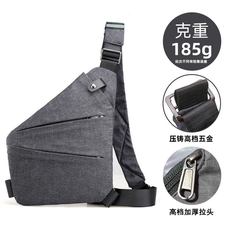 Chest Bag Men's Distinctive Shoulder Crossbody Bag Fashion Cross Bag Multifunctional Sports Fashion Underarm Bag Men's Chest Bag