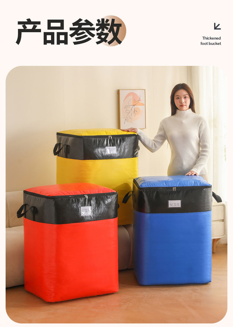 Large Capacity Moving Packing Thickened Storage Artifact Bag Luggage Clothes Fit Bag Snakeskin Bag Waterproof Quilt