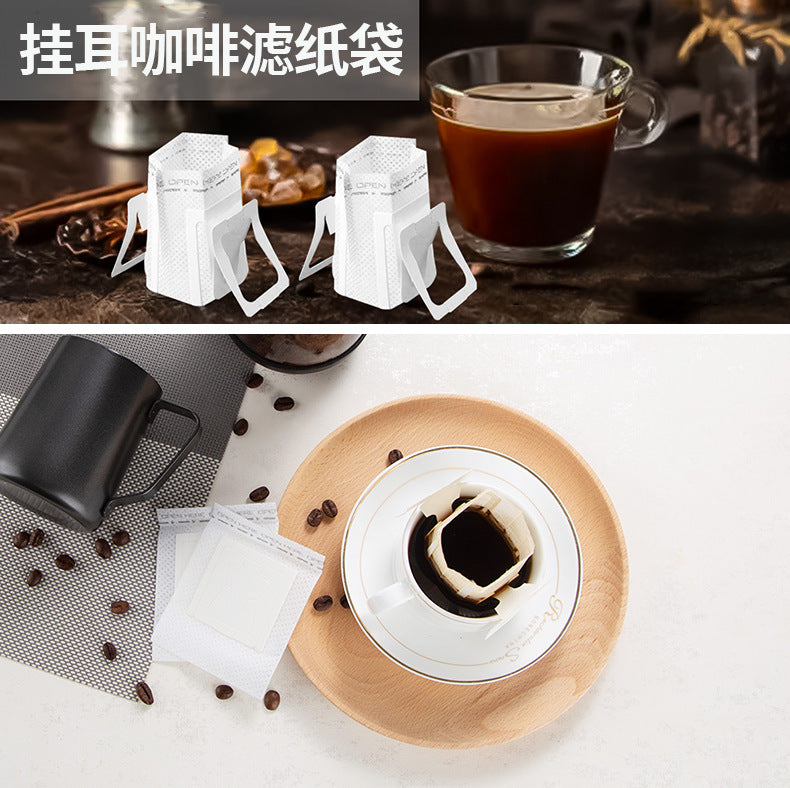 Coffee Filter Paper Hanging Ear Coffee Filter Bag Thickened Material Drip Filter Bag Disposable Hand-flush Portable Drip Coffee Bag