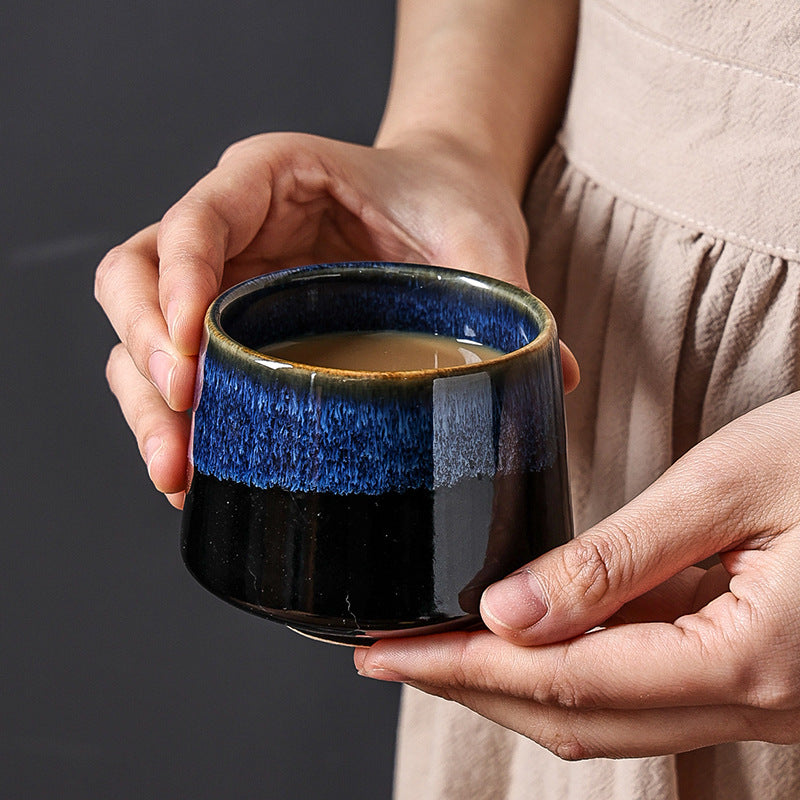 Japanese Style Kiln Change Matcha Tea Cup Creative Large Household Tea Cup Office Handy Coffee Cup Personalized Ceramic Cup