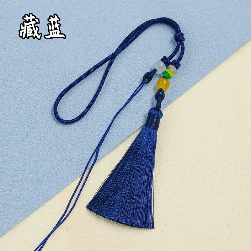 Tassel Handle Piece with Tassel, Handmade Woven DIY Short Sword Tassel Pendant