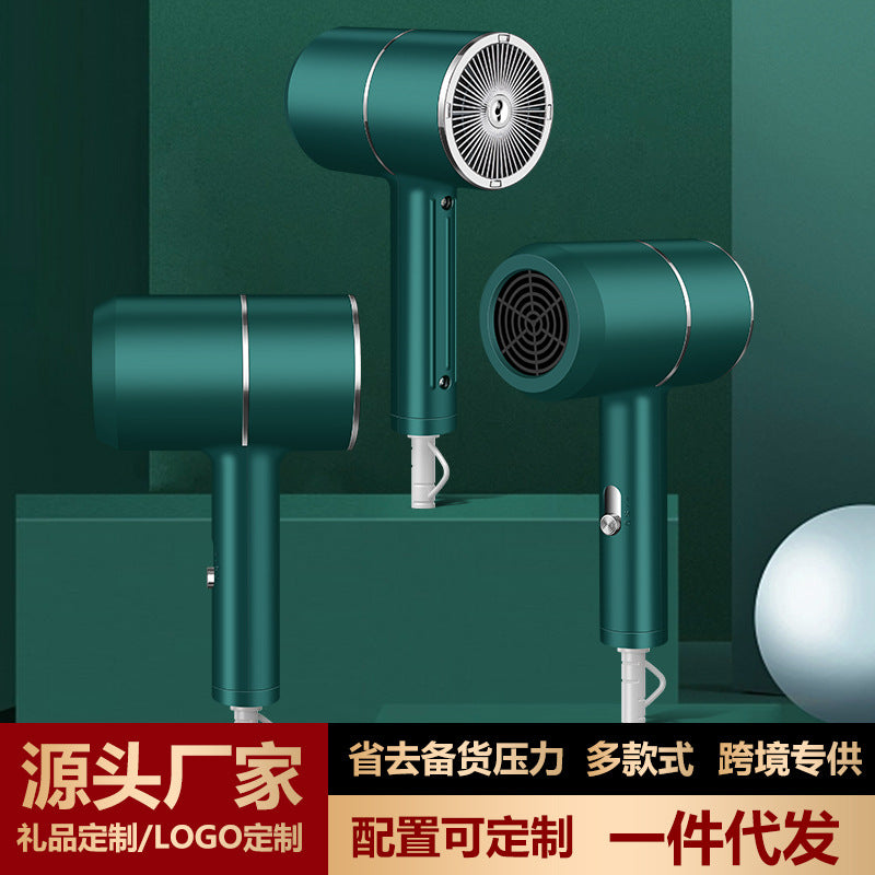 Hair Dryer Home Blue Light Negative Ion Hair Salon High Power Hair Dryer Dormitory Cold and Hot Air Hair Dryer Gift Cross Border
