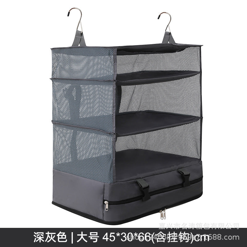 Hanging Bag Portable Storage Bag Wall-Mounted Space-Saving Travel Hanging Bag Wall-Mounted Travel Folding Wardrobe Storage