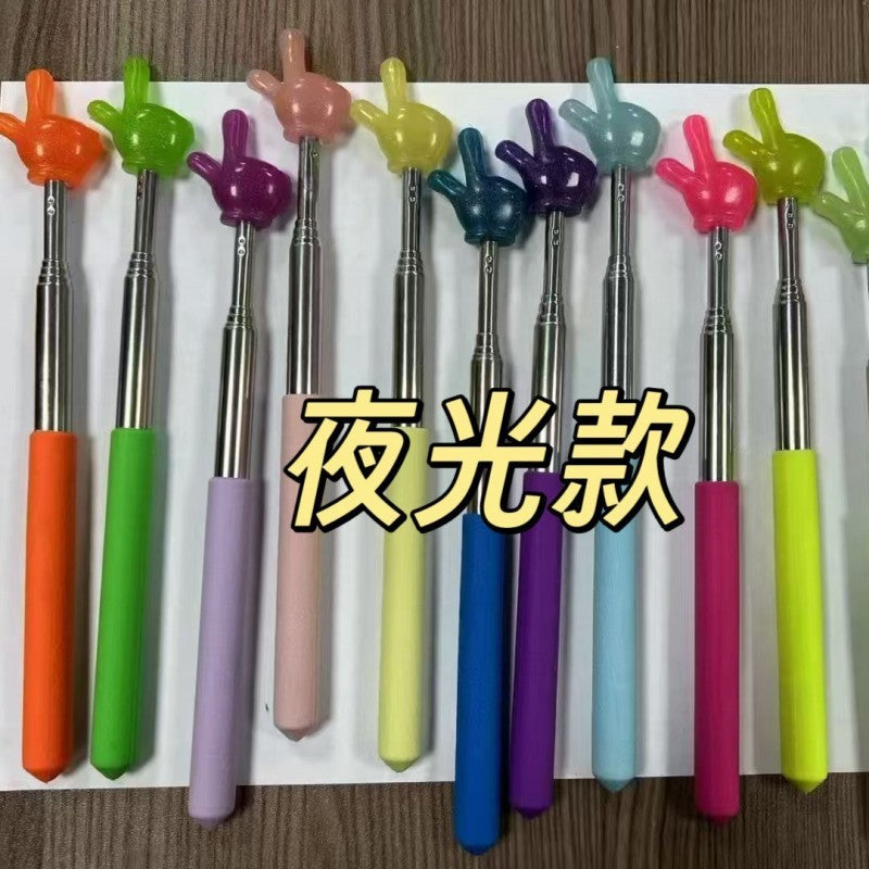 Telescopic Finger Reading Stick Reading Finger Reading Stick Finger Stick Reading Pointer Baton Teacher Teaching Stick Wholesale