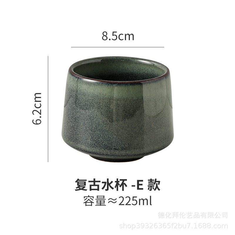 Japanese Style Kiln Change Matcha Tea Cup Creative Large Household Tea Cup Office Handy Coffee Cup Personalized Ceramic Cup