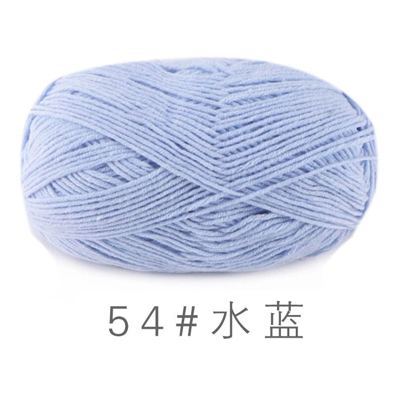 Su He 4-strand Milk Cotton Baby Wool Combed Cotton Fine Wool Hand Knitted Sweater Pure Cotton Baby Wool Ball