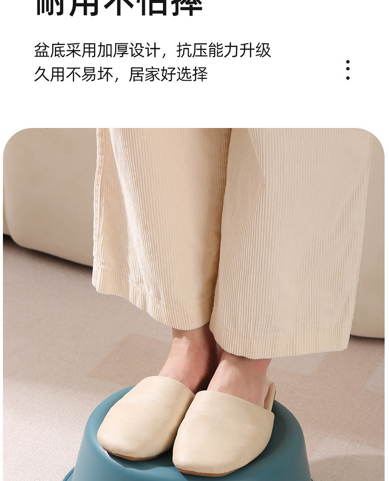 Washbasin plastic household large durable basin student dormitory baby contrast color small basin vegetable washing laundry foot basin