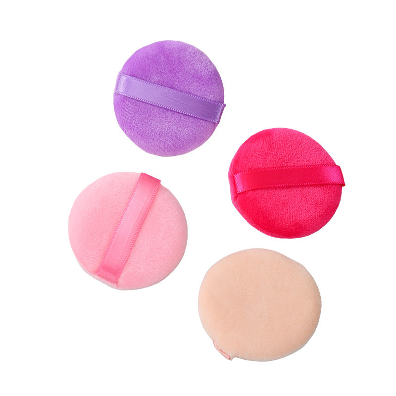 Crystal super soft round small size puff manufacturers wholesale powder cake makeup cotton makeup tools wet and dry puff